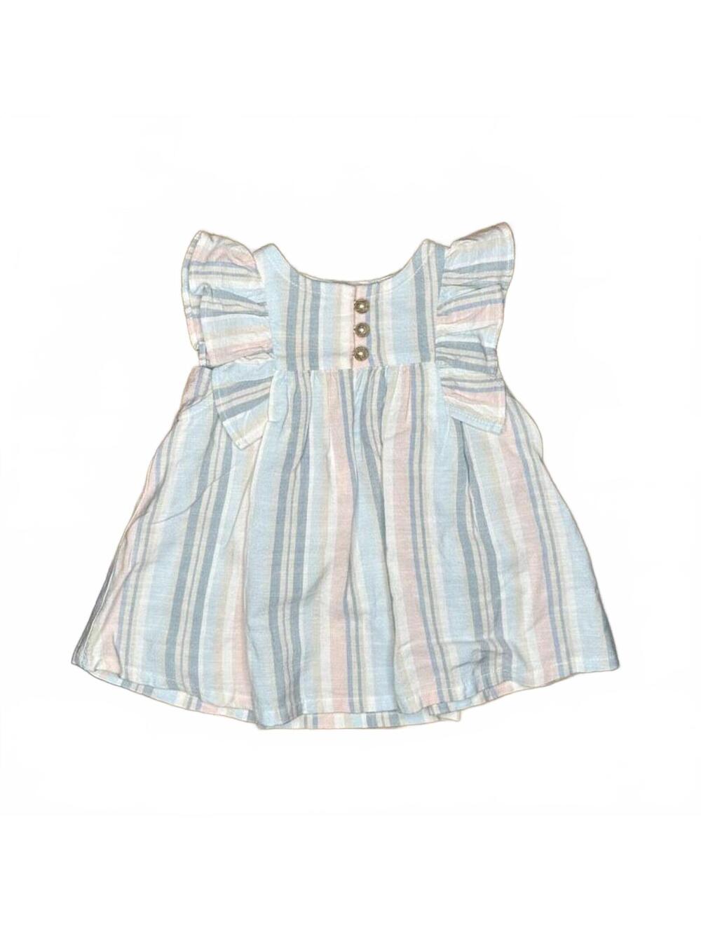 Carter's Baby Striped Flutter Sleeve Dress 3M